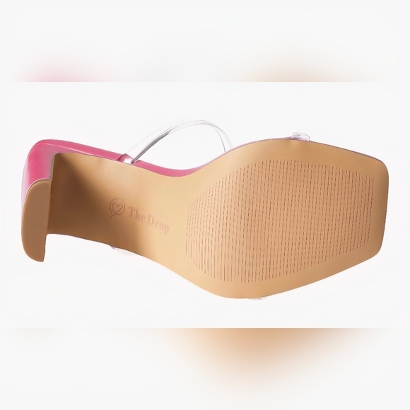 The Drop Avery Square Toe Two Strap High Heeled Sandal #775, 782 - Picture 12 of 16